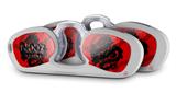 Decal Style Vinyl Skin Wrap 2 Pack for Nooz Glasses Rectangle Case Oriental Dragon Black on Red  (NOOZ NOT INCLUDED)
