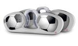 Decal Style Vinyl Skin Wrap 2 Pack for Nooz Glasses Rectangle Case Soccer Ball  (NOOZ NOT INCLUDED)