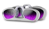 Decal Style Vinyl Skin Wrap 2 Pack for Nooz Glasses Rectangle Case Fire Purple  (NOOZ NOT INCLUDED)