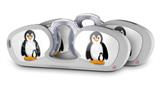 Decal Style Vinyl Skin Wrap 2 Pack for Nooz Glasses Rectangle Case Penguins on White  (NOOZ NOT INCLUDED)