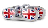 Decal Style Vinyl Skin Wrap 2 Pack for Nooz Glasses Rectangle Case Union Jack 02  (NOOZ NOT INCLUDED)