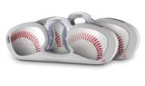 Decal Style Vinyl Skin Wrap 2 Pack for Nooz Glasses Rectangle Case Baseball  (NOOZ NOT INCLUDED)