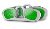 Decal Style Vinyl Skin Wrap 2 Pack for Nooz Glasses Rectangle Case Solids Collection Green  (NOOZ NOT INCLUDED)