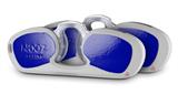 Decal Style Vinyl Skin Wrap 2 Pack for Nooz Glasses Rectangle Case Solids Collection Royal Blue  (NOOZ NOT INCLUDED)