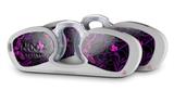 Decal Style Vinyl Skin Wrap 2 Pack for Nooz Glasses Rectangle Case Twisted Garden Purple and Hot Pink  (NOOZ NOT INCLUDED)