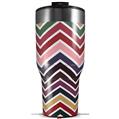 Skin Wrap Decal for 2017 RTIC Tumblers 40oz Zig Zag Colors 02 (TUMBLER NOT INCLUDED)