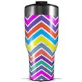 Skin Wrap Decal for 2017 RTIC Tumblers 40oz Zig Zag Colors 04 (TUMBLER NOT INCLUDED)
