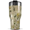 Skin Wrap Decal for 2017 RTIC Tumblers 40oz Flowers and Berries Yellow (TUMBLER NOT INCLUDED)