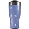Skin Wrap Decal for 2017 RTIC Tumblers 40oz Snowflakes (TUMBLER NOT INCLUDED)