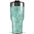 Skin Wrap Decal for 2017 RTIC Tumblers 40oz Wavey Seafoam Green (TUMBLER NOT INCLUDED)