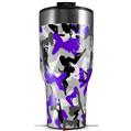 Skin Wrap Decal for 2017 RTIC Tumblers 40oz Sexy Girl Silhouette Camo Purple (TUMBLER NOT INCLUDED)