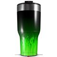 Skin Wrap Decal for 2017 RTIC Tumblers 40oz Fire Green (TUMBLER NOT INCLUDED)