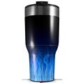 Skin Wrap Decal for 2017 RTIC Tumblers 40oz Fire Blue (TUMBLER NOT INCLUDED)