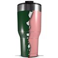 Skin Wrap Decal for 2017 RTIC Tumblers 40oz Ripped Colors Green Pink (TUMBLER NOT INCLUDED)