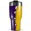 Skin Wrap Decal for 2017 RTIC Tumblers 40oz Ripped Colors Purple Yellow (TUMBLER NOT INCLUDED)