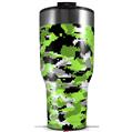 Skin Wrap Decal for 2017 RTIC Tumblers 40oz WraptorCamo Digital Camo Neon Green (TUMBLER NOT INCLUDED)