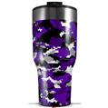 Skin Wrap Decal for 2017 RTIC Tumblers 40oz WraptorCamo Digital Camo Purple (TUMBLER NOT INCLUDED)