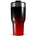 Skin Wrap Decal for 2017 RTIC Tumblers 40oz Smooth Fades Red Black (TUMBLER NOT INCLUDED)