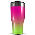 Skin Wrap Decal for 2017 RTIC Tumblers 40oz Smooth Fades Neon Green Hot Pink (TUMBLER NOT INCLUDED)