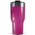 Skin Wrap Decal for 2017 RTIC Tumblers 40oz Raining Fuschia Hot Pink (TUMBLER NOT INCLUDED)