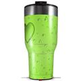 Skin Wrap Decal for 2017 RTIC Tumblers 40oz Raining Neon Green (TUMBLER NOT INCLUDED)