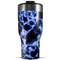 Skin Wrap Decal for 2017 RTIC Tumblers 40oz Electrify Blue (TUMBLER NOT INCLUDED)
