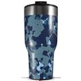 Skin Wrap Decal for 2017 RTIC Tumblers 40oz WraptorCamo Old School Camouflage Camo Navy (TUMBLER NOT INCLUDED)