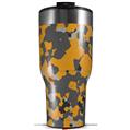 Skin Wrap Decal for 2017 RTIC Tumblers 40oz WraptorCamo Old School Camouflage Camo Orange (TUMBLER NOT INCLUDED)
