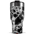 Skin Wrap Decal for 2017 RTIC Tumblers 40oz Electrify White (TUMBLER NOT INCLUDED)