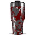 Skin Wrap Decal for 2017 RTIC Tumblers 40oz WraptorCamo Old School Camouflage Camo Red Dark (TUMBLER NOT INCLUDED)