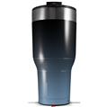 Skin Wrap Decal for 2017 RTIC Tumblers 40oz Smooth Fades Blue Dust Black (TUMBLER NOT INCLUDED)
