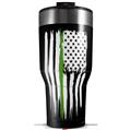 Skin Wrap Decal compatible with 2017 RTIC Tumblers 40oz Brushed USA American Flag Green Line (TUMBLER NOT INCLUDED)