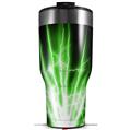 Skin Wrap Decal for 2017 RTIC Tumblers 40oz Lightning Green (TUMBLER NOT INCLUDED)
