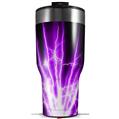 Skin Wrap Decal for 2017 RTIC Tumblers 40oz Lightning Purple (TUMBLER NOT INCLUDED)