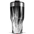 Skin Wrap Decal for 2017 RTIC Tumblers 40oz Lightning White (TUMBLER NOT INCLUDED)