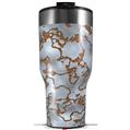 Skin Wrap Decal for 2017 RTIC Tumblers 40oz Rusted Metal (TUMBLER NOT INCLUDED)