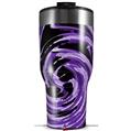 Skin Wrap Decal for 2017 RTIC Tumblers 40oz Alecias Swirl 02 Purple (TUMBLER NOT INCLUDED)