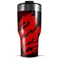 Skin Wrap Decal for 2017 RTIC Tumblers 40oz Oriental Dragon Red on Black (TUMBLER NOT INCLUDED)