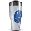 Skin Wrap Decal for 2017 RTIC Tumblers 40oz Mushrooms Blue (TUMBLER NOT INCLUDED)