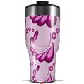 Skin Wrap Decal for 2017 RTIC Tumblers 40oz Petals Pink (TUMBLER NOT INCLUDED)