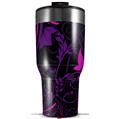 Skin Wrap Decal for 2017 RTIC Tumblers 40oz Twisted Garden Purple and Hot Pink (TUMBLER NOT INCLUDED)
