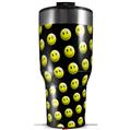 Skin Wrap Decal for 2017 RTIC Tumblers 40oz Smileys on Black (TUMBLER NOT INCLUDED)