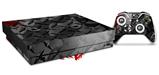 Skin Wrap compatible with XBOX One X Console and Controller War Zone