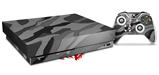 Skin Wrap compatible with XBOX One X Console and Controller Camouflage Gray