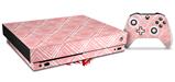 Skin Wrap compatible with XBOX One X Console and Controller Wavey Pink