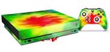 Skin Wrap compatible with XBOX One X Console and Controller Tie Dye