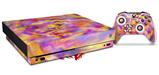 Skin Wrap compatible with XBOX One X Console and Controller Tie Dye Pastel