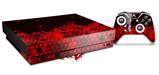 Skin Wrap compatible with XBOX One X Console and Controller HEX Red