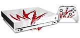 Skin Wrap compatible with XBOX One X Console and Controller WraptorSkinz WZ on White