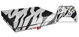 Skin Wrap compatible with XBOX One X Console and Controller Zebra Skin